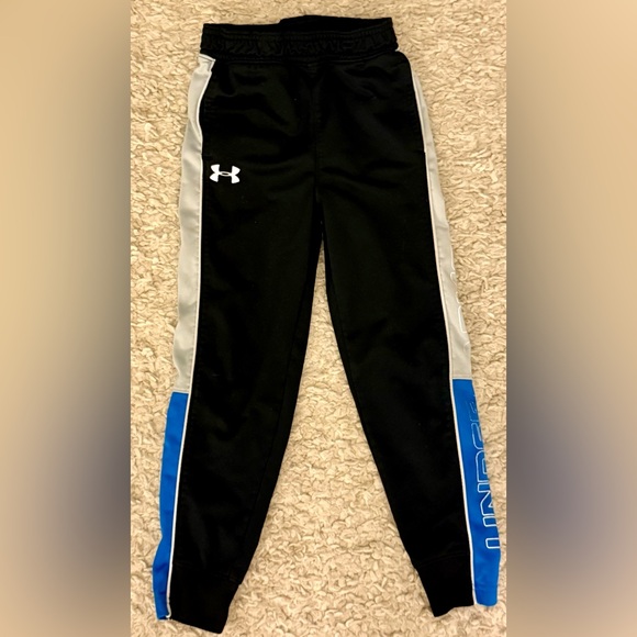 Under Armour Other - Boys Under Armour Track Pants Size 5 Black EUC